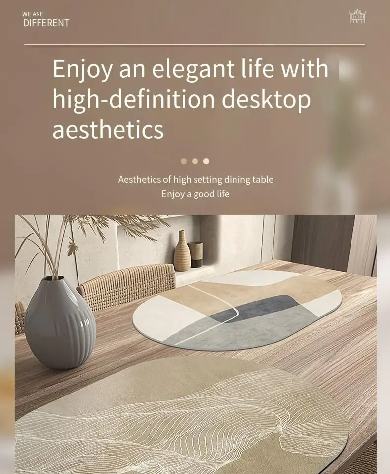 Rectangular PU Leather Dining Table Placemats